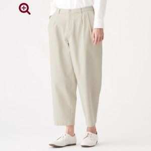 4 WAY STRETCH CHINO TUCK WIDE PANTS
